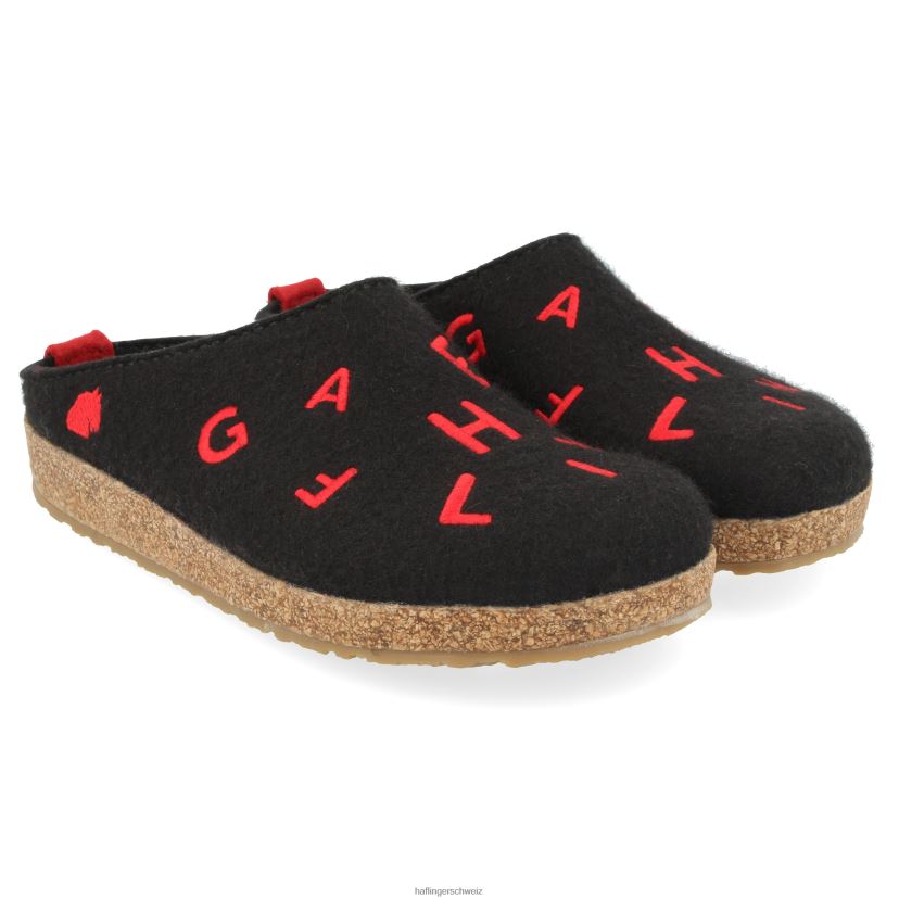 verstopfen CH Haflinger Männer Briefe Schwarz NVXP8F34